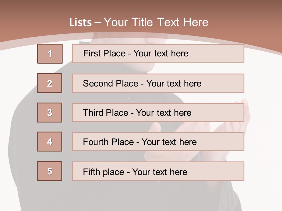 Guidance Arabic Hand PowerPoint Template