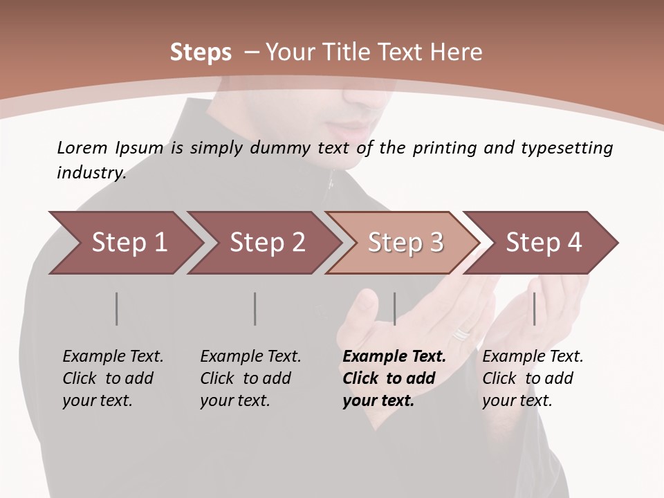 Guidance Arabic Hand PowerPoint Template