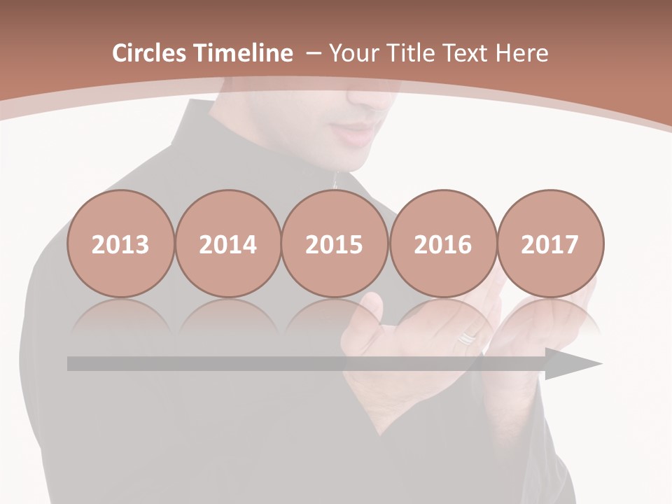 Guidance Arabic Hand PowerPoint Template