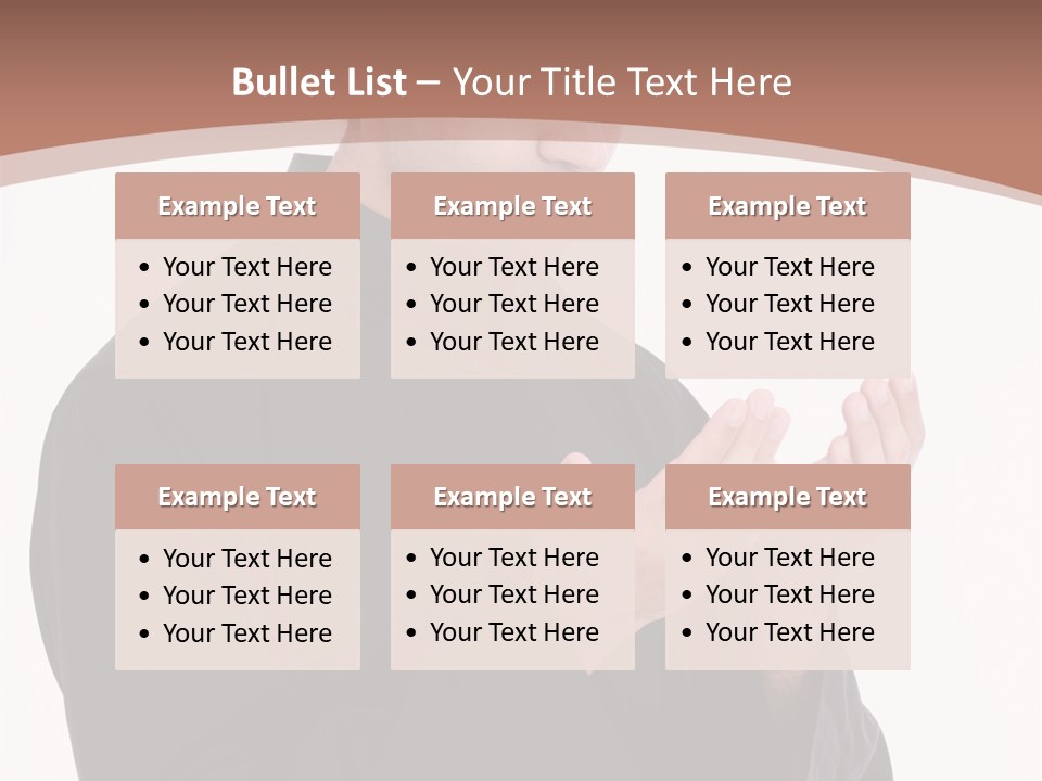 Guidance Arabic Hand PowerPoint Template