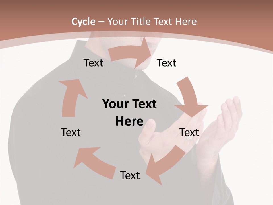 Guidance Arabic Hand PowerPoint Template