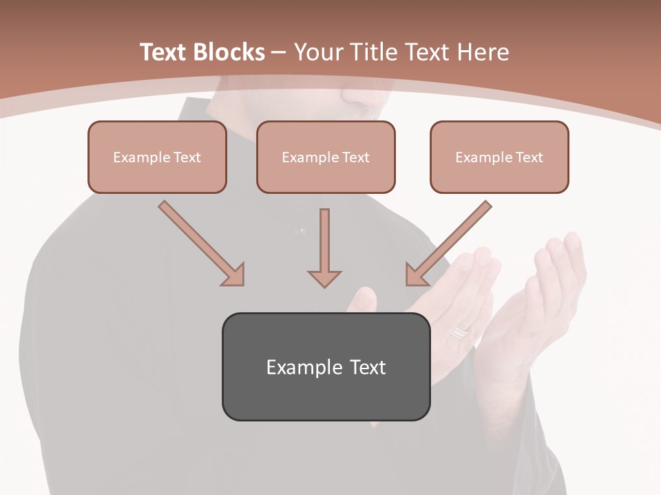 Guidance Arabic Hand PowerPoint Template