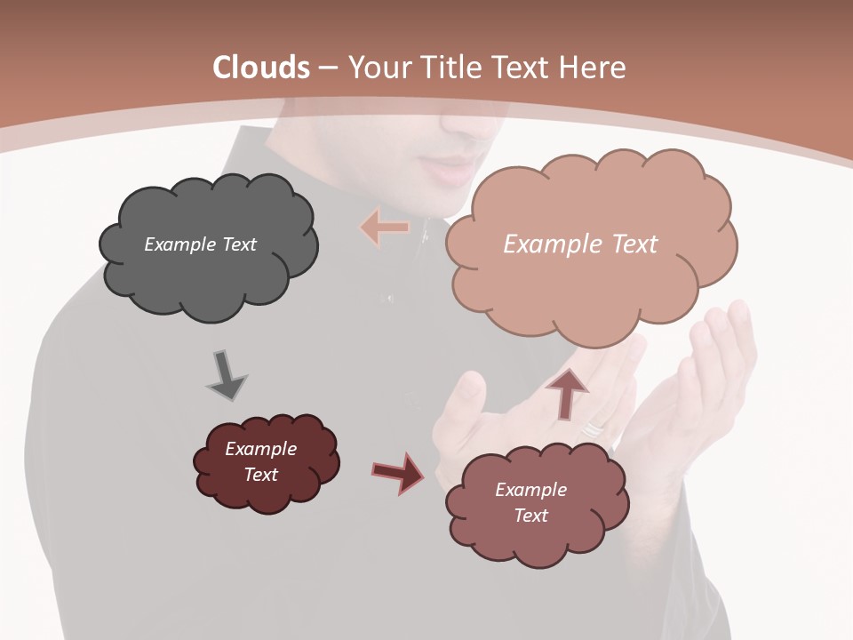 Guidance Arabic Hand PowerPoint Template