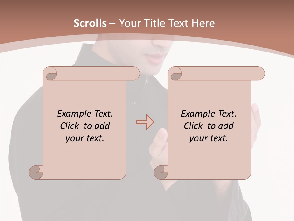 Guidance Arabic Hand PowerPoint Template
