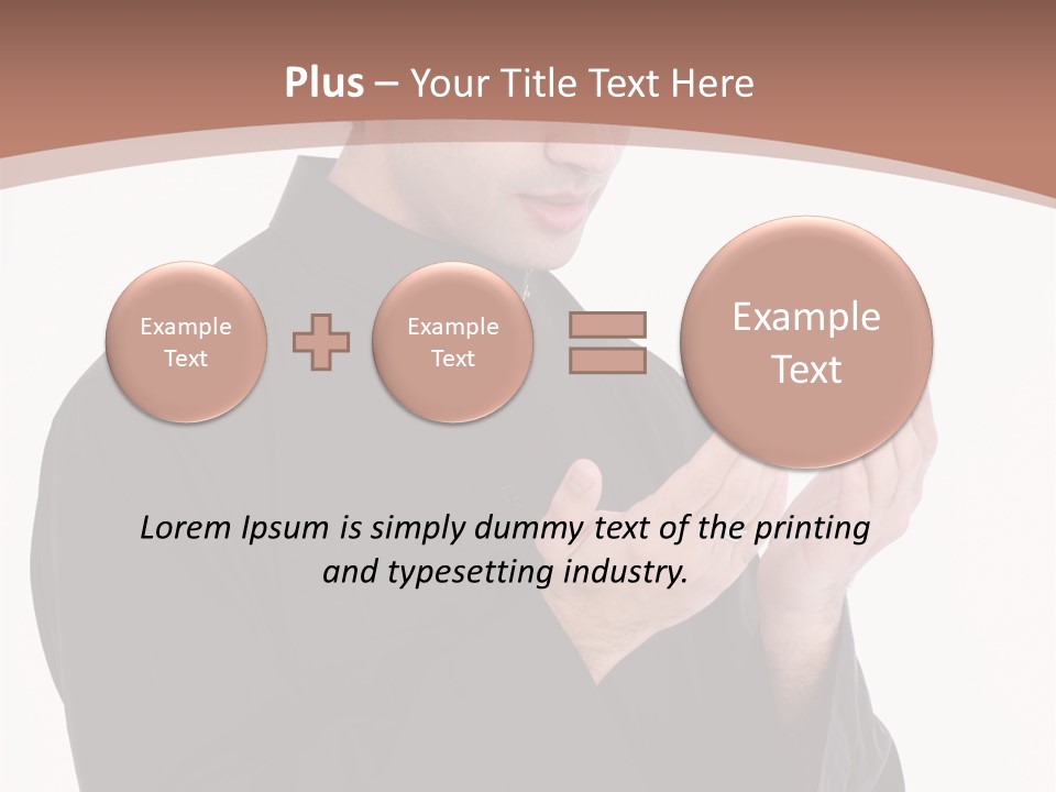 Guidance Arabic Hand PowerPoint Template