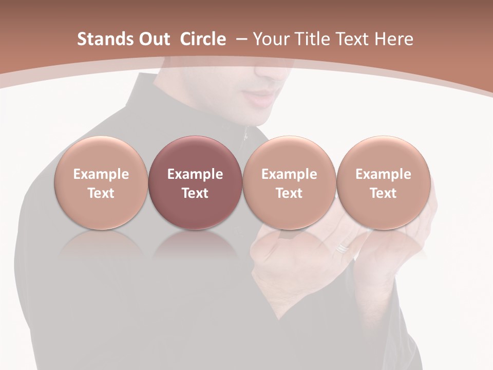 Guidance Arabic Hand PowerPoint Template