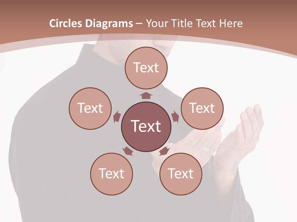 Guidance Arabic Hand PowerPoint Template