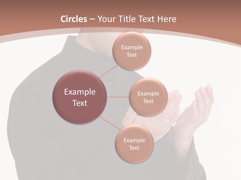 Guidance Arabic Hand PowerPoint Template