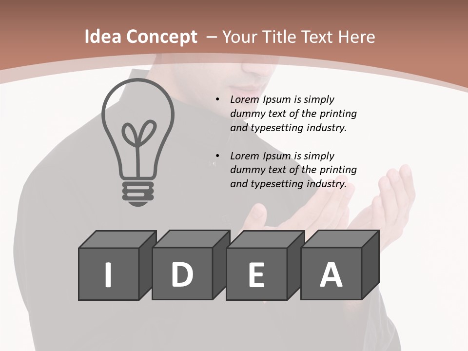 Guidance Arabic Hand PowerPoint Template