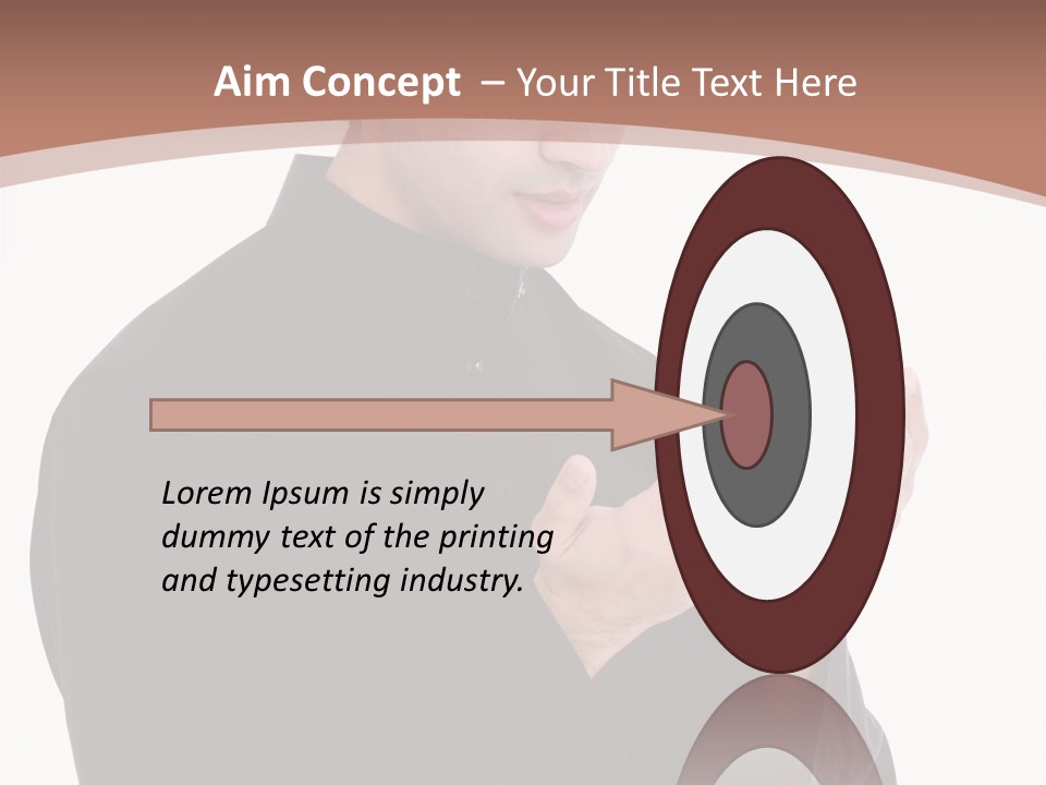 Guidance Arabic Hand PowerPoint Template