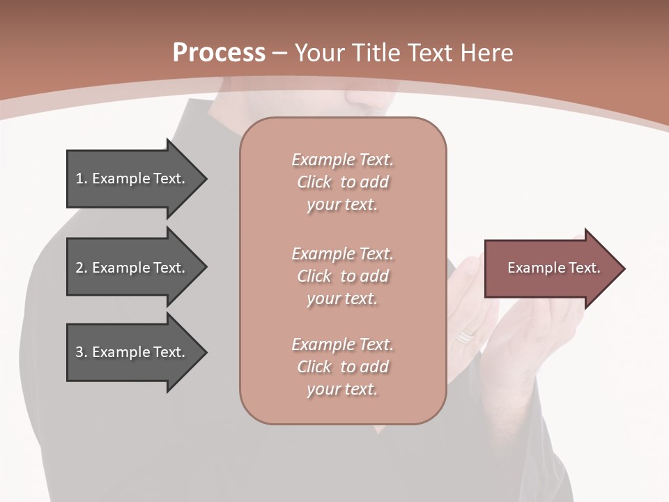 Guidance Arabic Hand PowerPoint Template