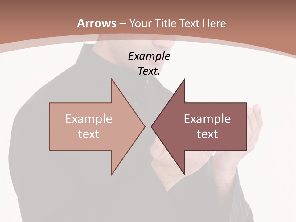 Guidance Arabic Hand PowerPoint Template