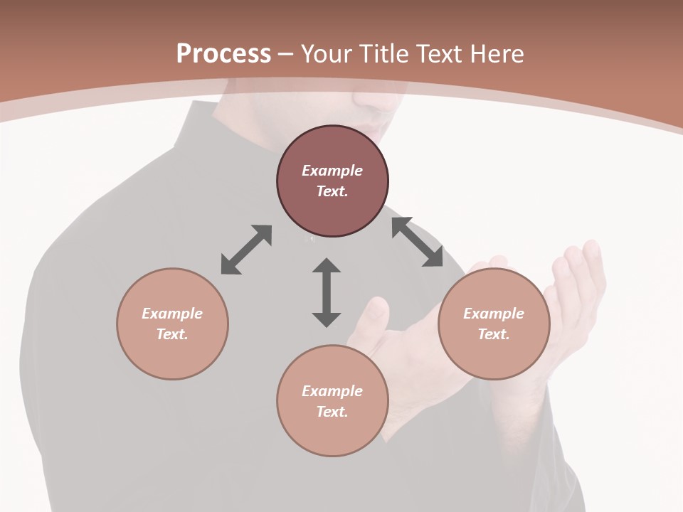 Guidance Arabic Hand PowerPoint Template
