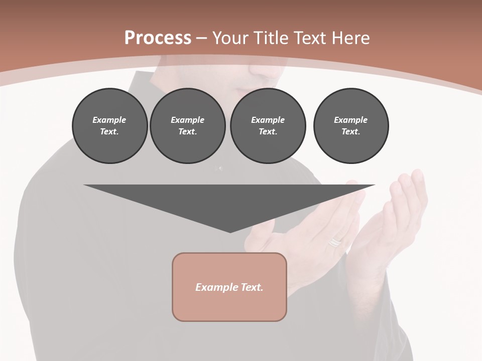 Guidance Arabic Hand PowerPoint Template