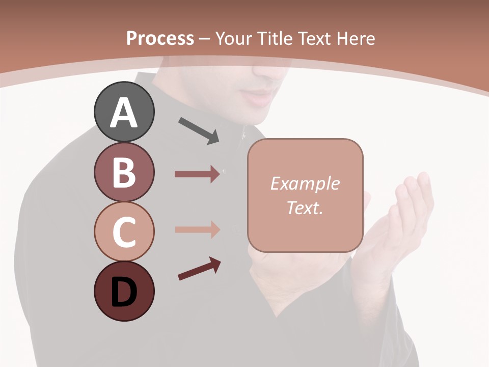 Guidance Arabic Hand PowerPoint Template