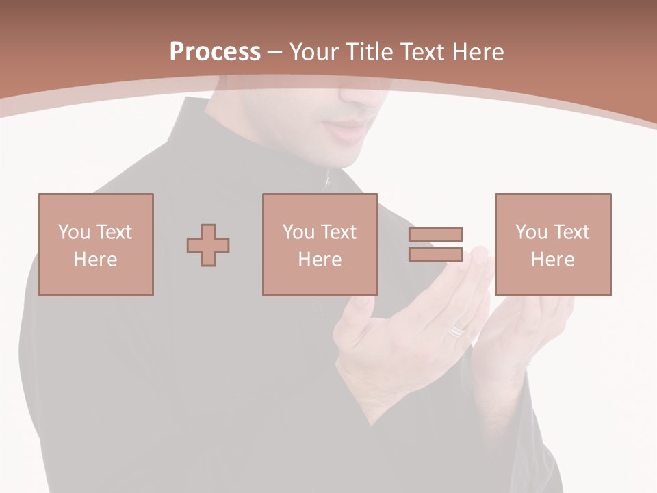 Guidance Arabic Hand PowerPoint Template