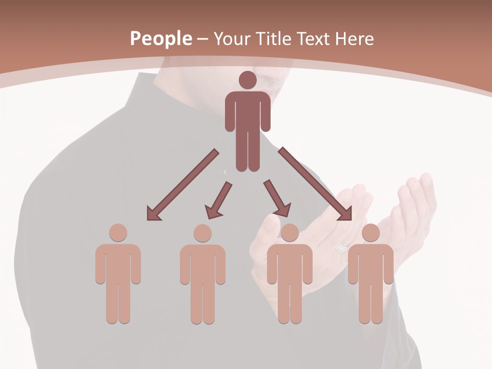 Guidance Arabic Hand PowerPoint Template