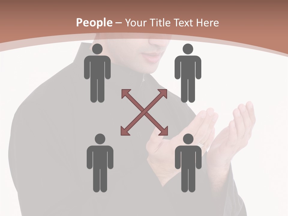 Guidance Arabic Hand PowerPoint Template