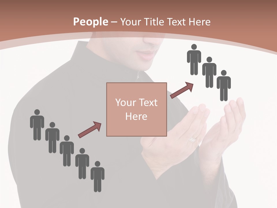 Guidance Arabic Hand PowerPoint Template