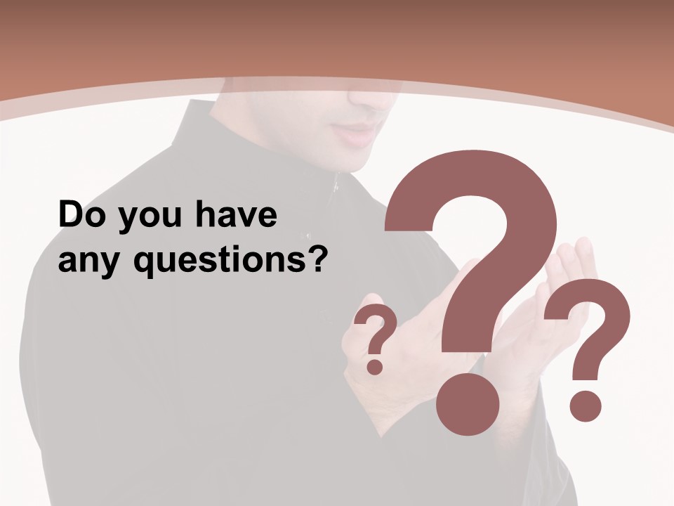 Guidance Arabic Hand PowerPoint Template