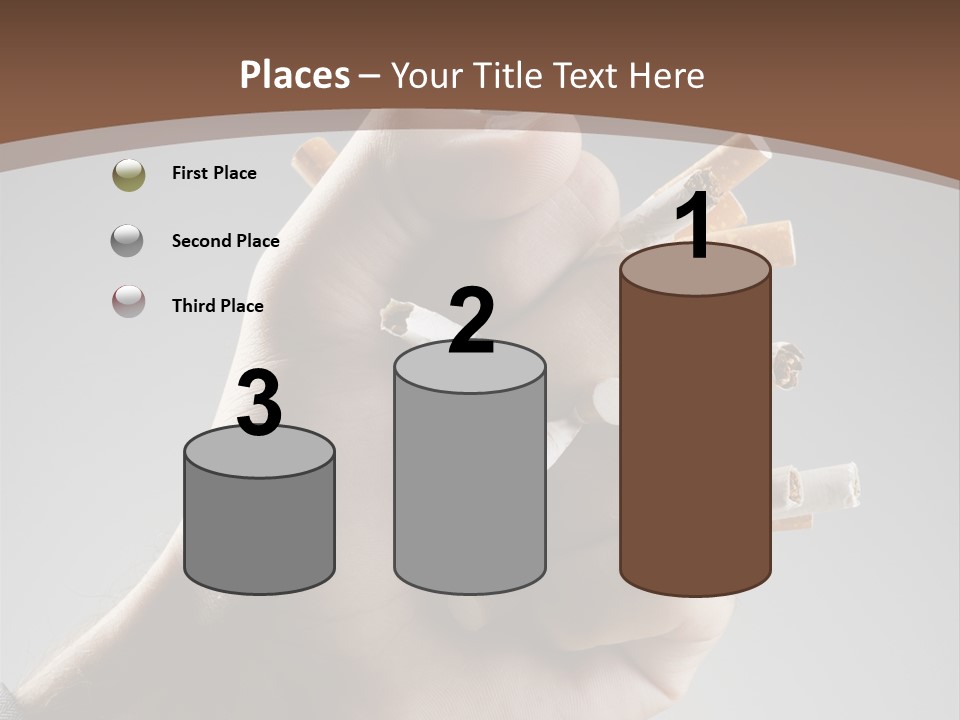 Health Portrait Smoke PowerPoint Template