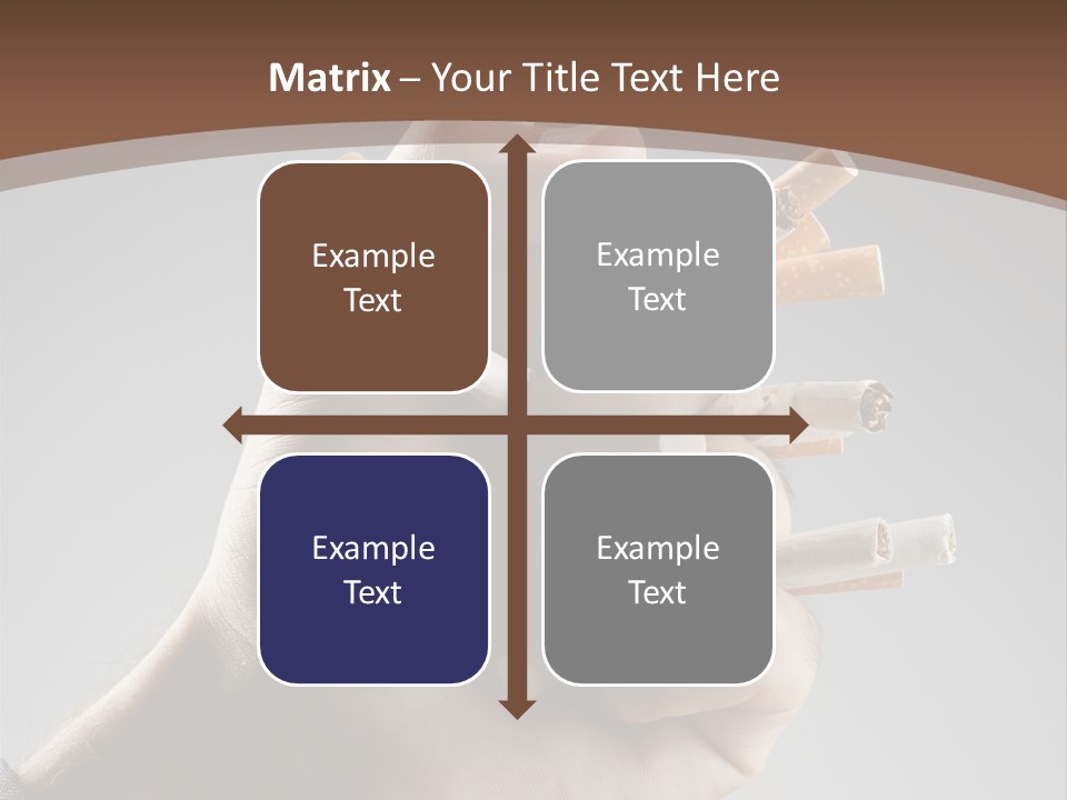 Health Portrait Smoke PowerPoint Template