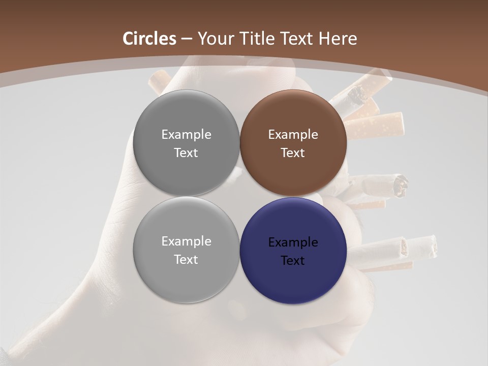 Health Portrait Smoke PowerPoint Template