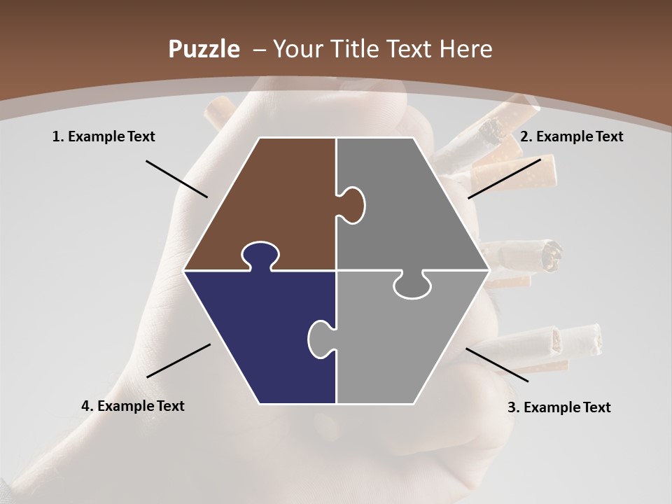 Health Portrait Smoke PowerPoint Template