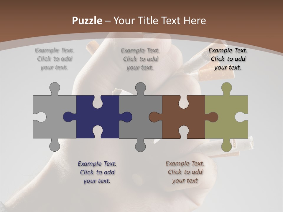 Health Portrait Smoke PowerPoint Template