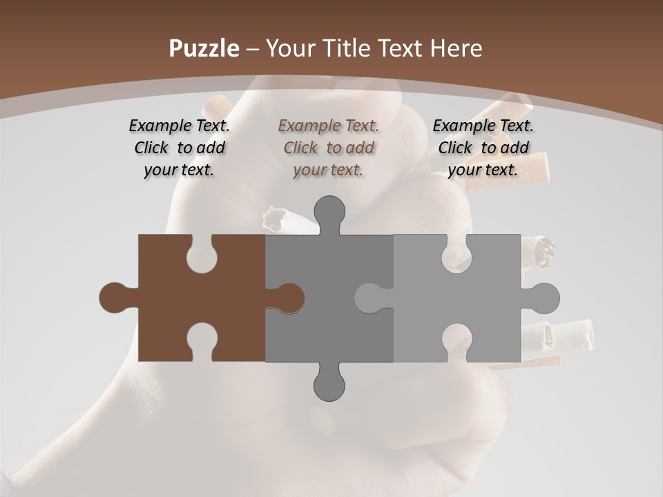 Health Portrait Smoke PowerPoint Template