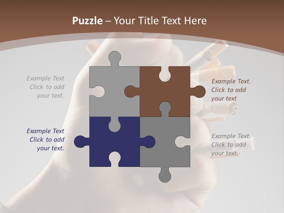 Health Portrait Smoke PowerPoint Template