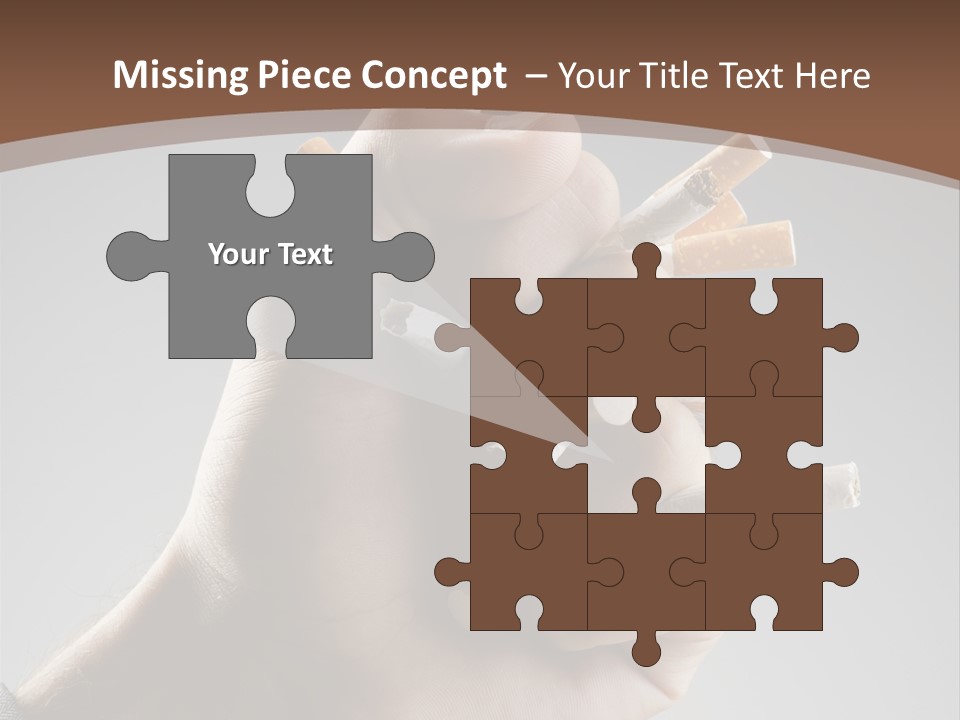 Health Portrait Smoke PowerPoint Template