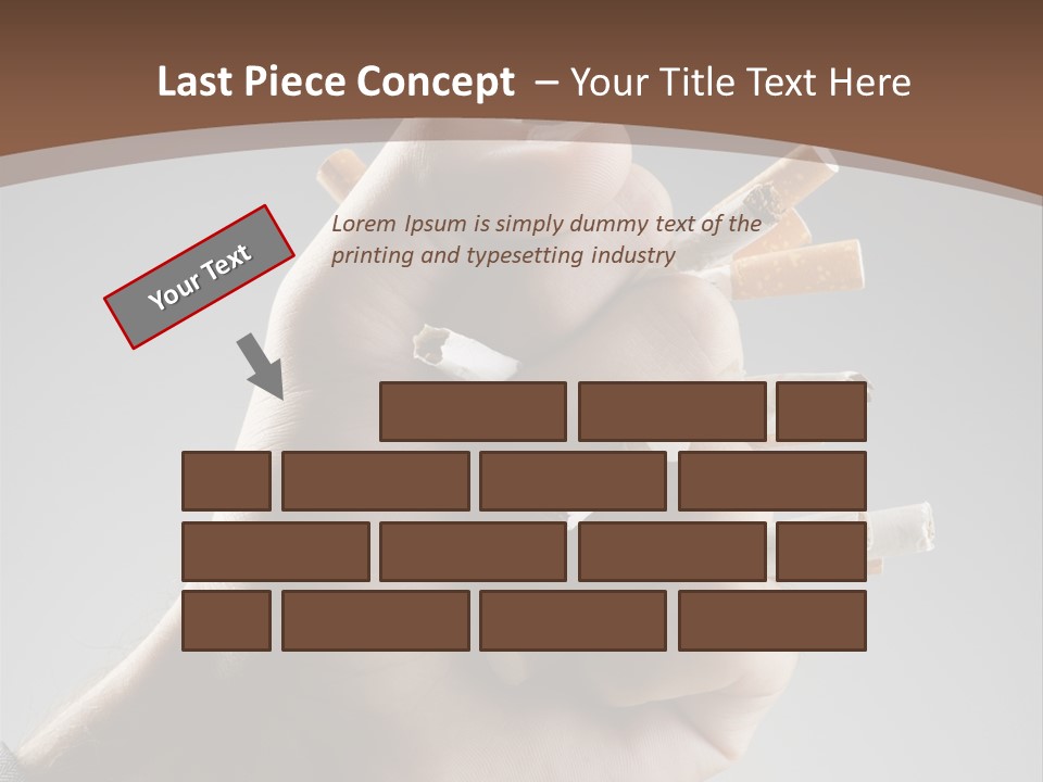 Health Portrait Smoke PowerPoint Template