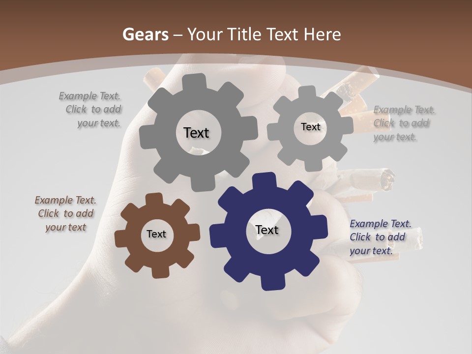 Health Portrait Smoke PowerPoint Template