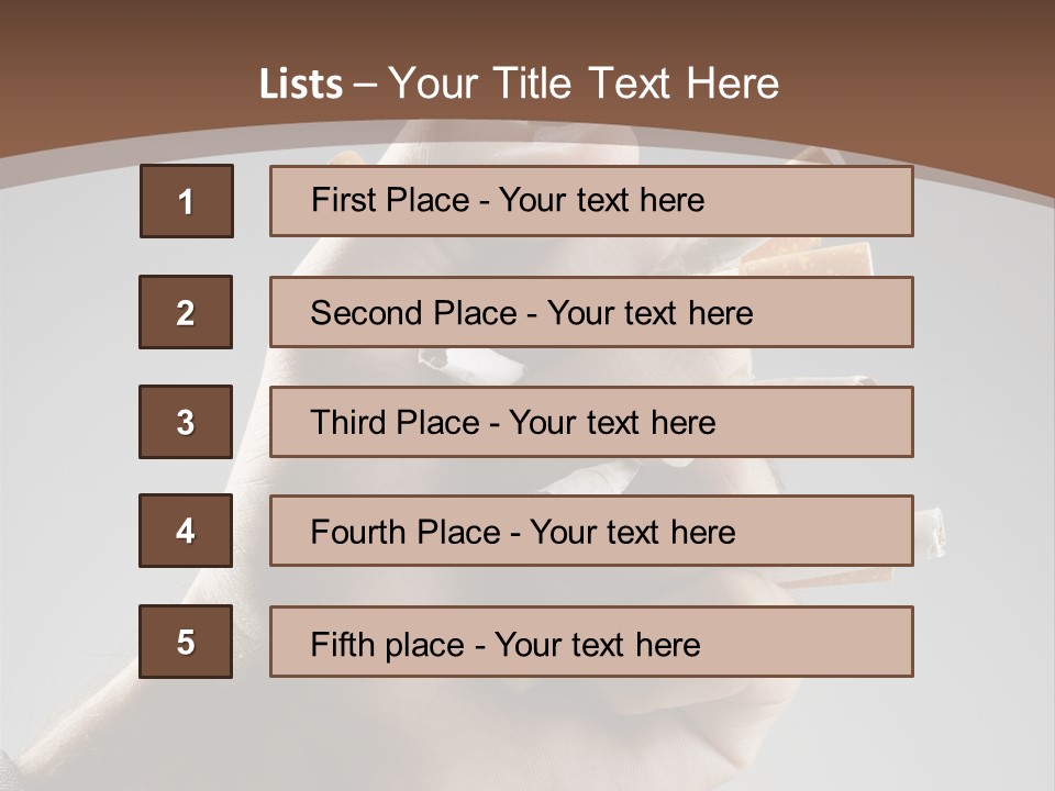 Health Portrait Smoke PowerPoint Template