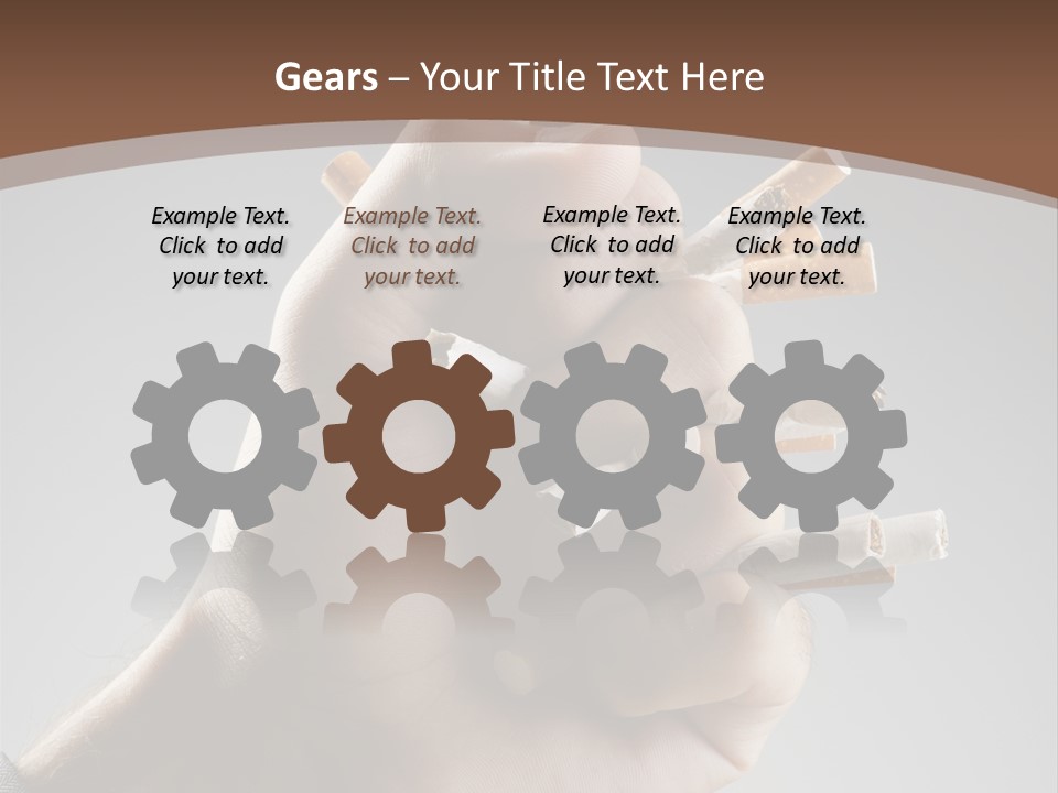 Health Portrait Smoke PowerPoint Template