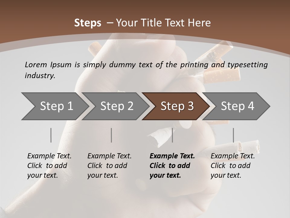 Health Portrait Smoke PowerPoint Template