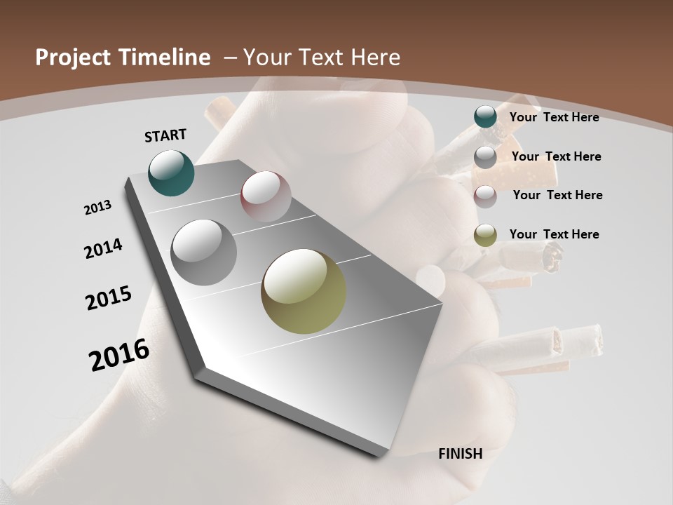 Health Portrait Smoke PowerPoint Template