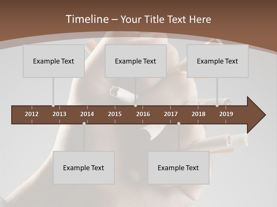 Health Portrait Smoke PowerPoint Template