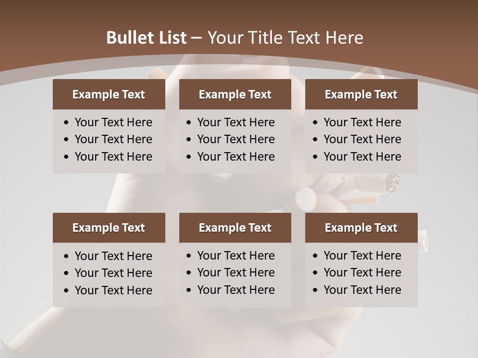 Health Portrait Smoke PowerPoint Template