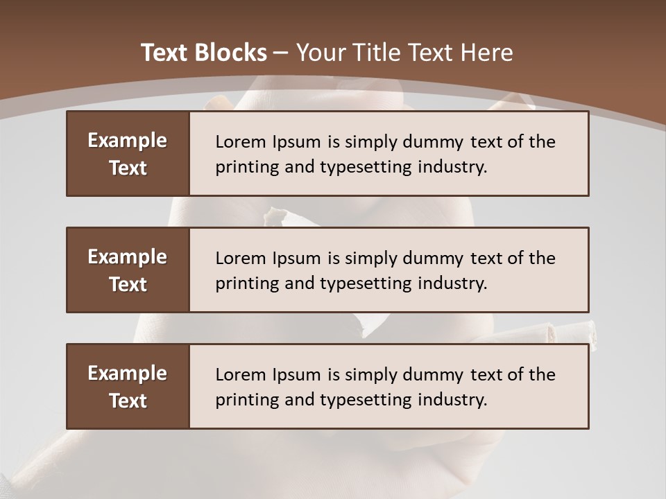Health Portrait Smoke PowerPoint Template