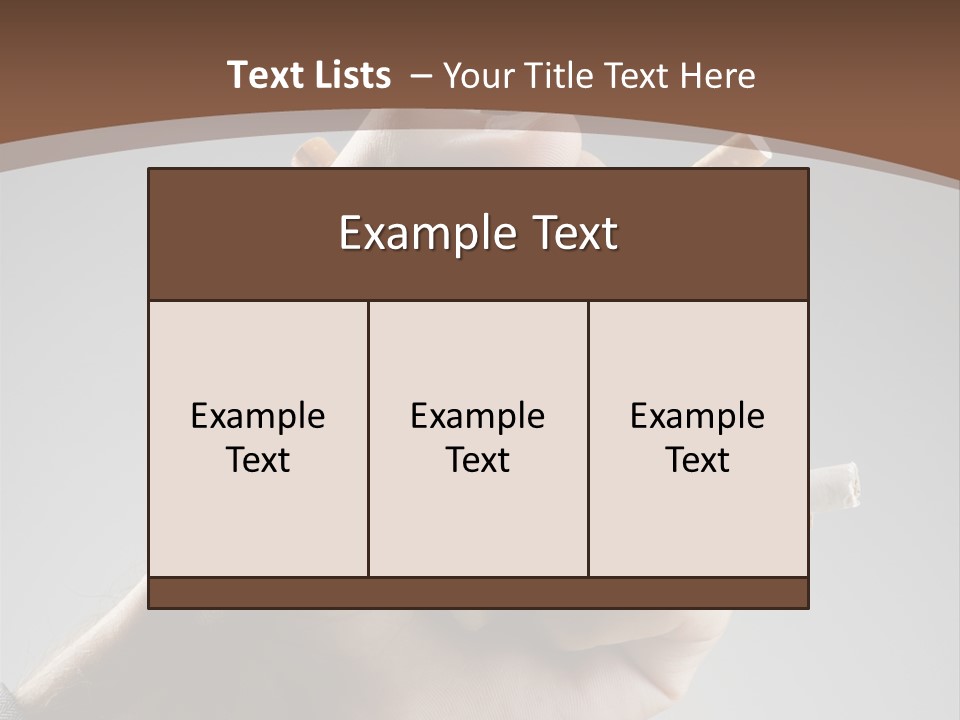 Health Portrait Smoke PowerPoint Template