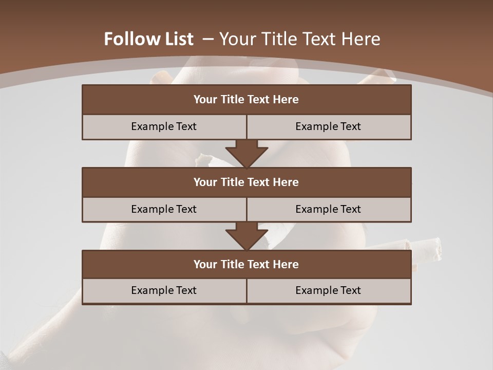 Health Portrait Smoke PowerPoint Template