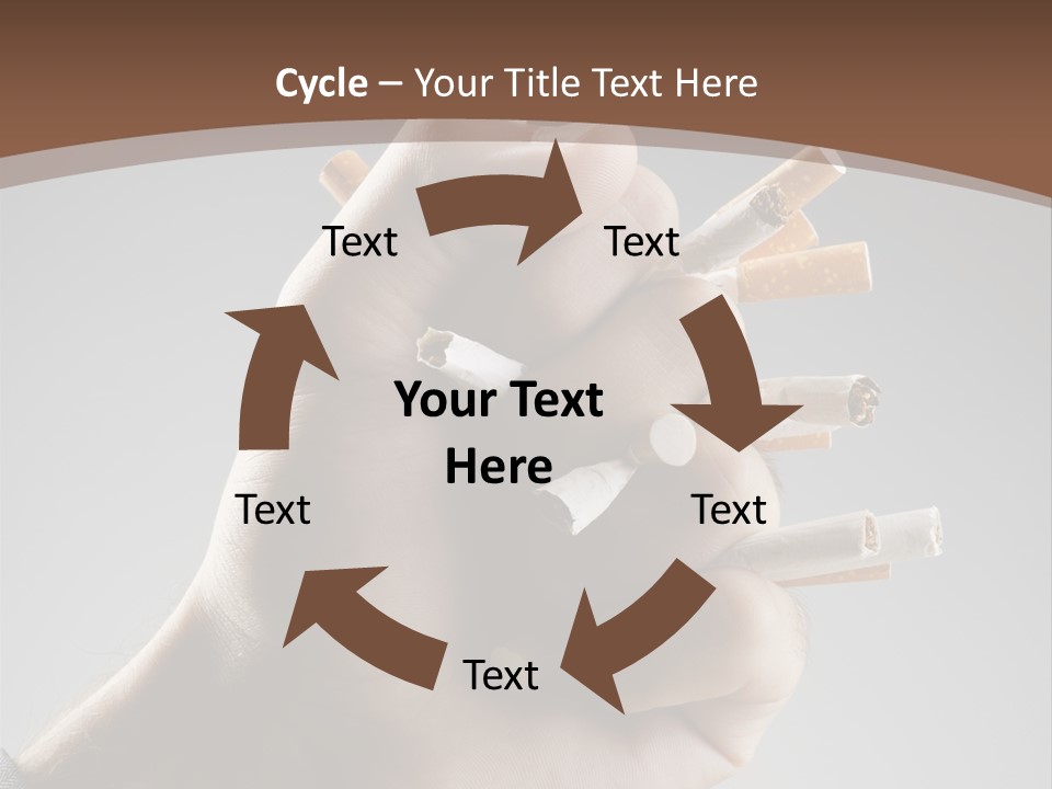 Health Portrait Smoke PowerPoint Template