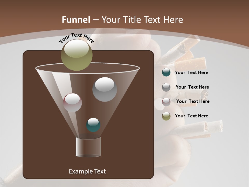 Health Portrait Smoke PowerPoint Template