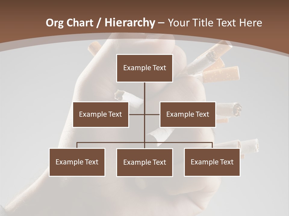Health Portrait Smoke PowerPoint Template