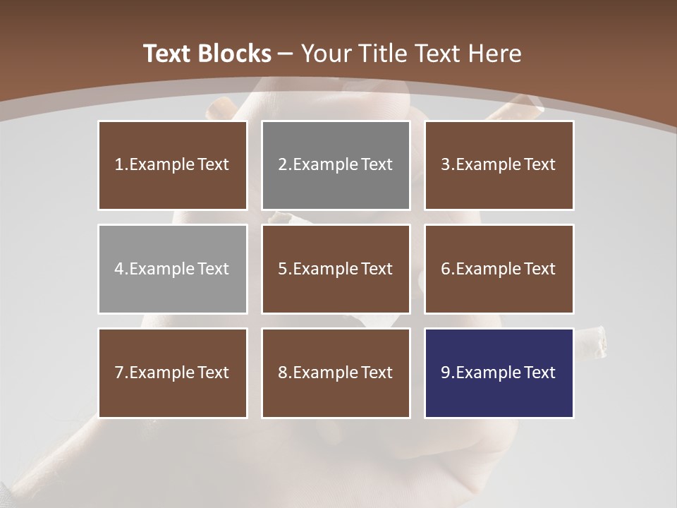 Health Portrait Smoke PowerPoint Template