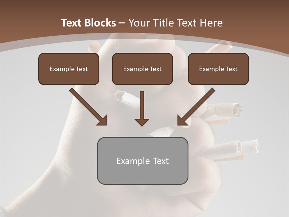 Health Portrait Smoke PowerPoint Template