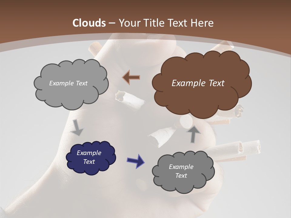 Health Portrait Smoke PowerPoint Template