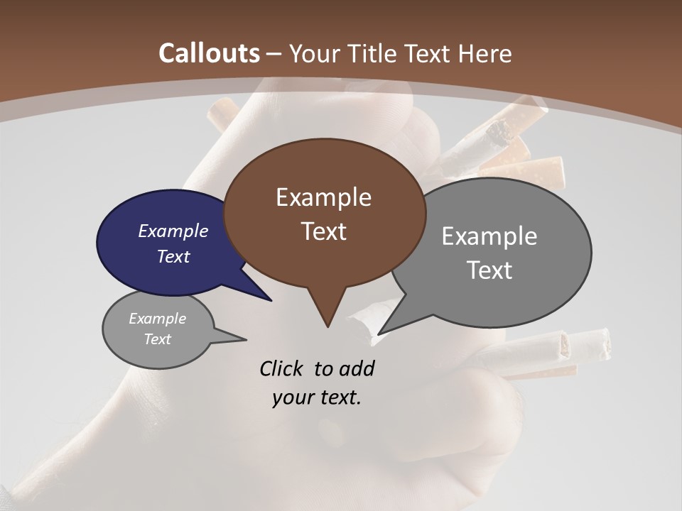 Health Portrait Smoke PowerPoint Template